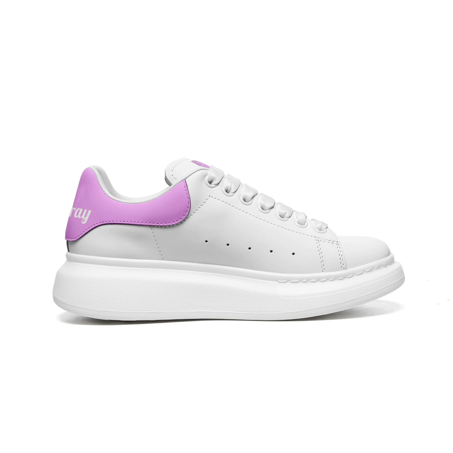 Doupray Leather Sneakers (Pink) Printy6
