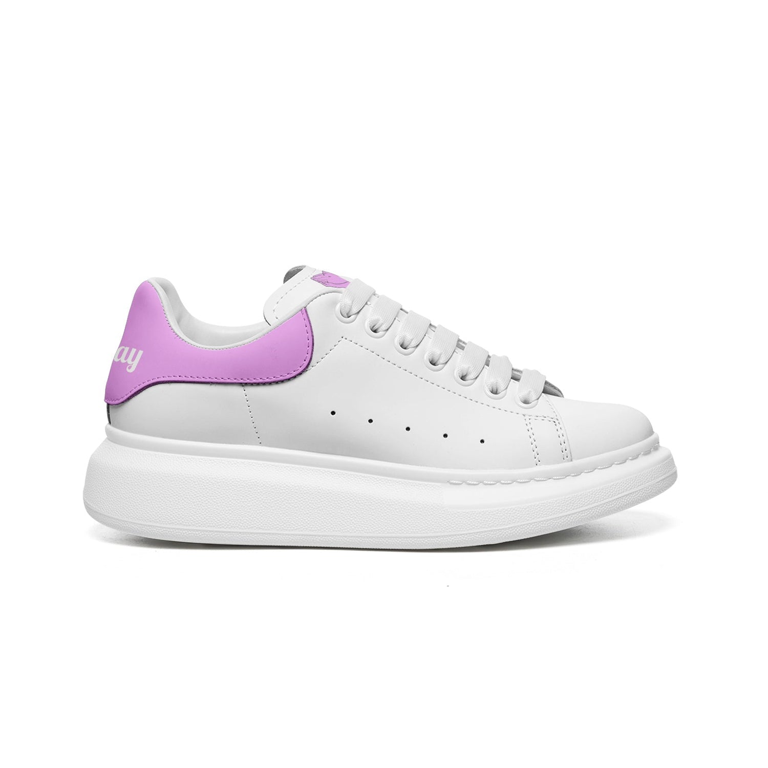 Doupray Leather Sneakers (Pink) Printy6