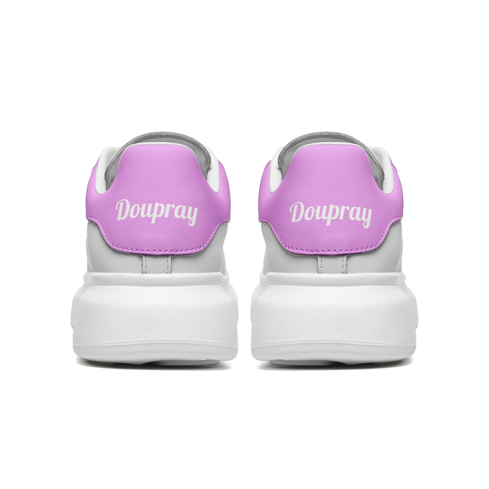 Doupray Leather Sneakers (Pink) Printy6