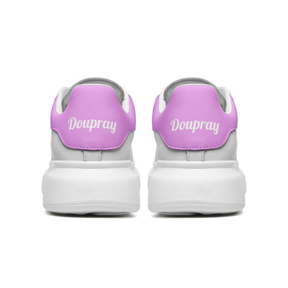 Doupray Leather Sneakers (Pink) Printy6